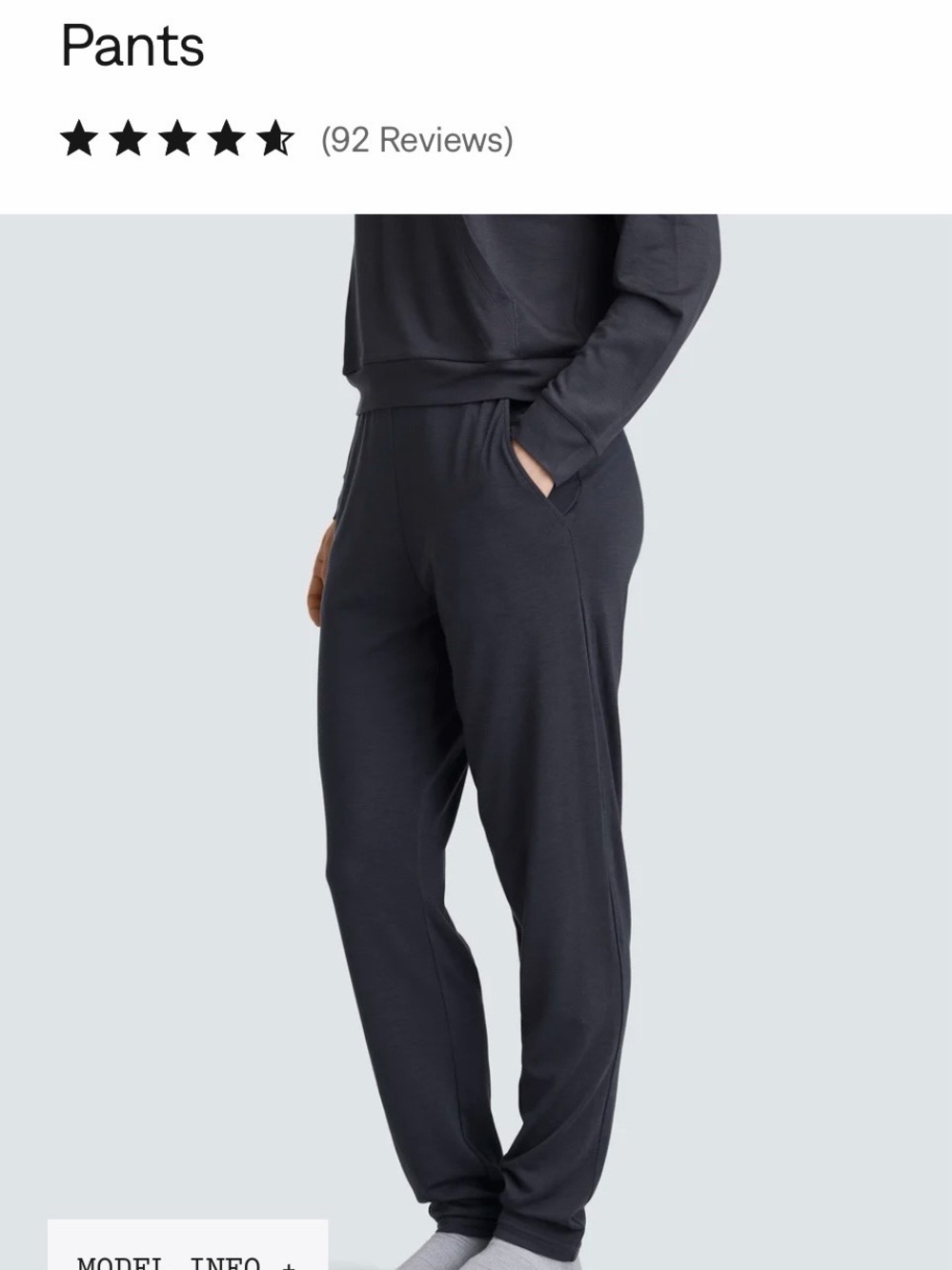 Ladies Medium UNBOUND Navy MERINO Lounge Pants